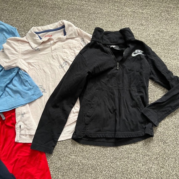 Boys Size 6/7 Clothing 6 Pieces Jeans Hoodie Shorts Polo Shirt Cat and Jack Nike - Picture 3 of 5